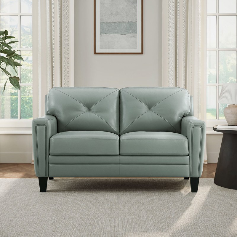 Atmore Top Grain Leather Loveseat