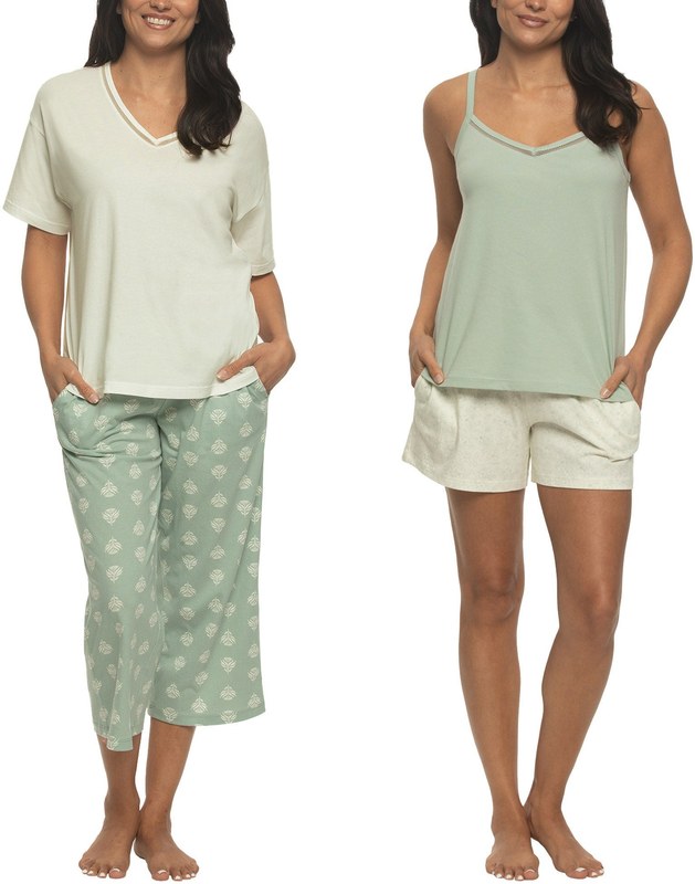 Felina Women's Cotton 4-piece PJ Set