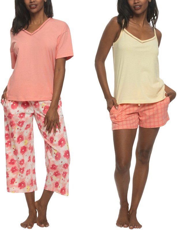 Felina Women's Cotton 4-piece PJ Set