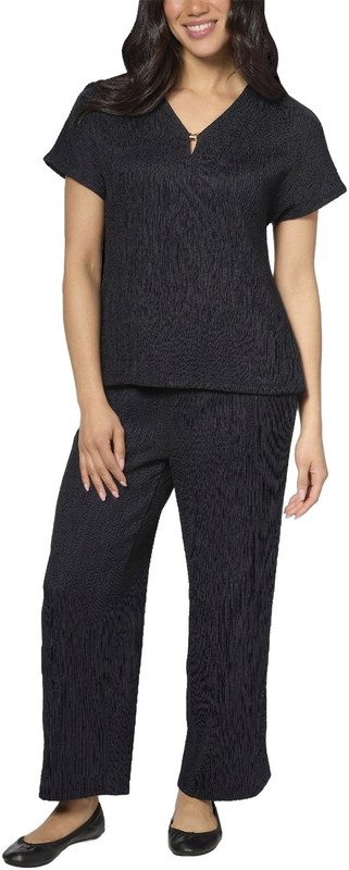 Jones New York Women's Textured Crop Set
