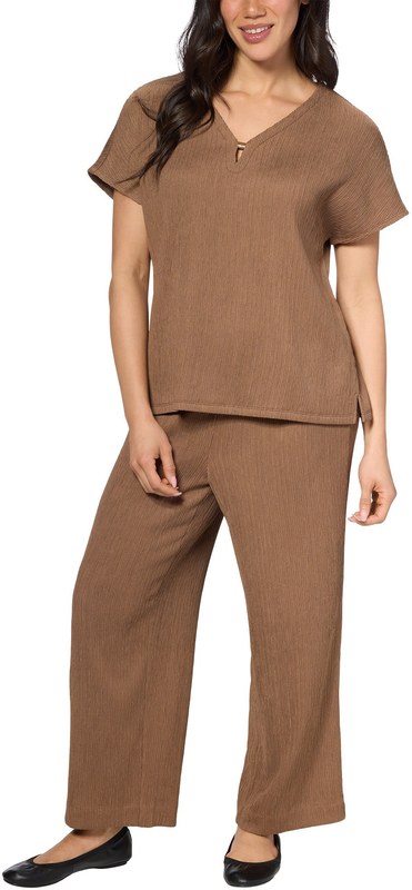 Jones New York Women's Textured Crop Set