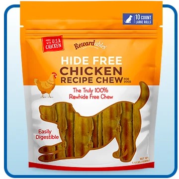 Rewardables Hide Free Chicken Recipe Chew for Dogs, 2.4 lbs