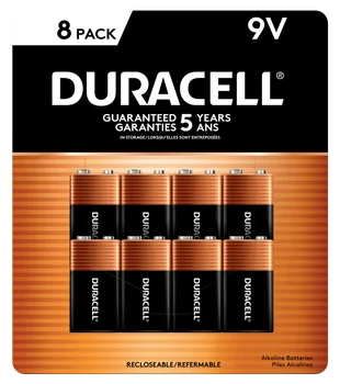 Duracell 9V Alkaline Batteries, 8-count