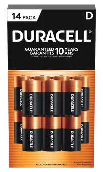 Duracell D Alkaline Batteries, 14-count