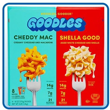 Goodles Mac & Cheese Variety Pack, 6 oz, 8-Count