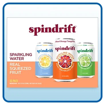 Spindrift Sparkling Water, 12 fl oz, 30-Count