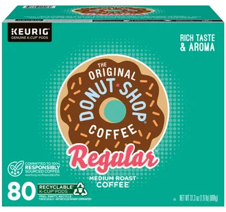 The Original Donut Shop Coffee K-Cup Pod, 80-count