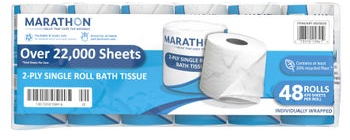 Marathon Bath Tissue, 2-Ply, 470 Sheets, 48 Rolls