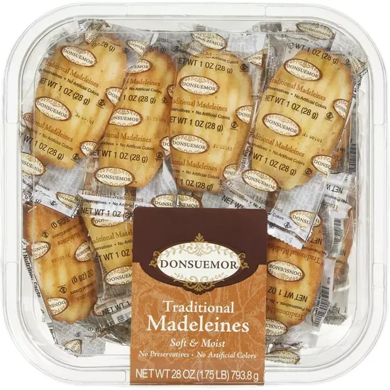 Donsuemor, Traditional Madeleines Cake, 1 oz, 28-Count