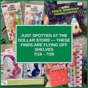 Just Spotted at the Dollar Store — These Finds Are Flying Off Shelves (7/18 – 7/25)