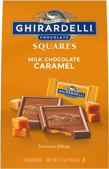GHIRARDELLI Milk Chocolate Caramel Squares, 5.32 oz