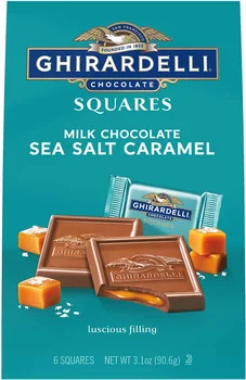 Ghirardelli Milk Chocolate Sea Salt Caramel Squares, 5.3 oz