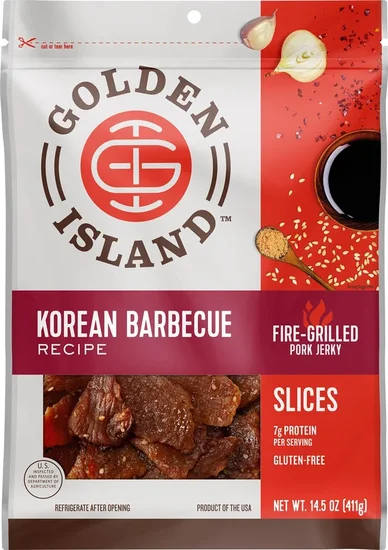 Golden Island Korean Barbecue Pork Jerky, 14.5 oz