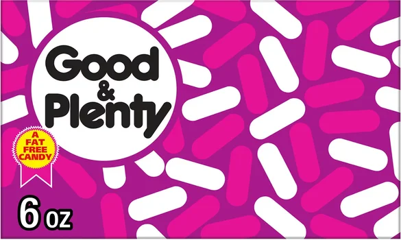 GOOD & PLENTY Licorice Fat Free, Candy Box, 6 oz
