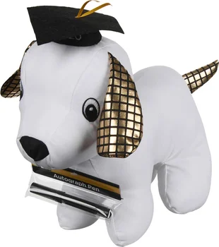 Graduation 2026 Autograph Dog Plush, 2 Assorted Colors