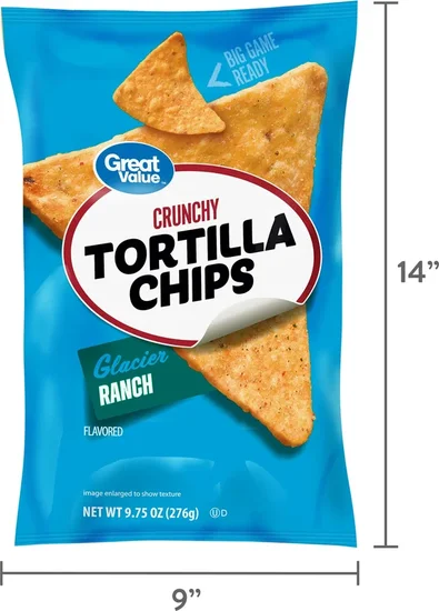 Great Value Glacier Ranch Tortilla Chips