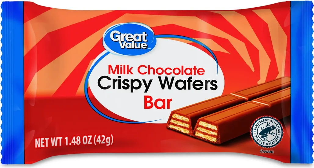 Great Value Milk Chocolate Crispy Wafer Bar