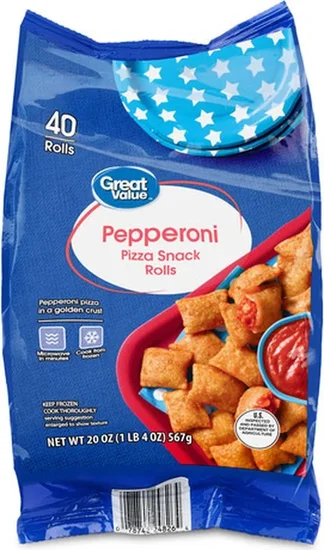 Great Value Pepperoni Pizza Snack Rolls