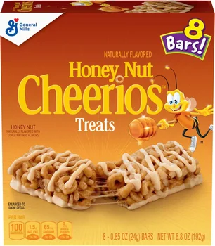 Honey Nut Cheerios Breakfast Cereal Treat Bars, 6.8 oz, 8 ct