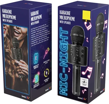 InnoVibe Night Karaoke Wireless Microphone with Speaker, 1 ct