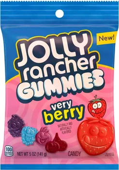 Jolly Rancher Gummies Very Berry Fruit Flavored Candy, 5 oz