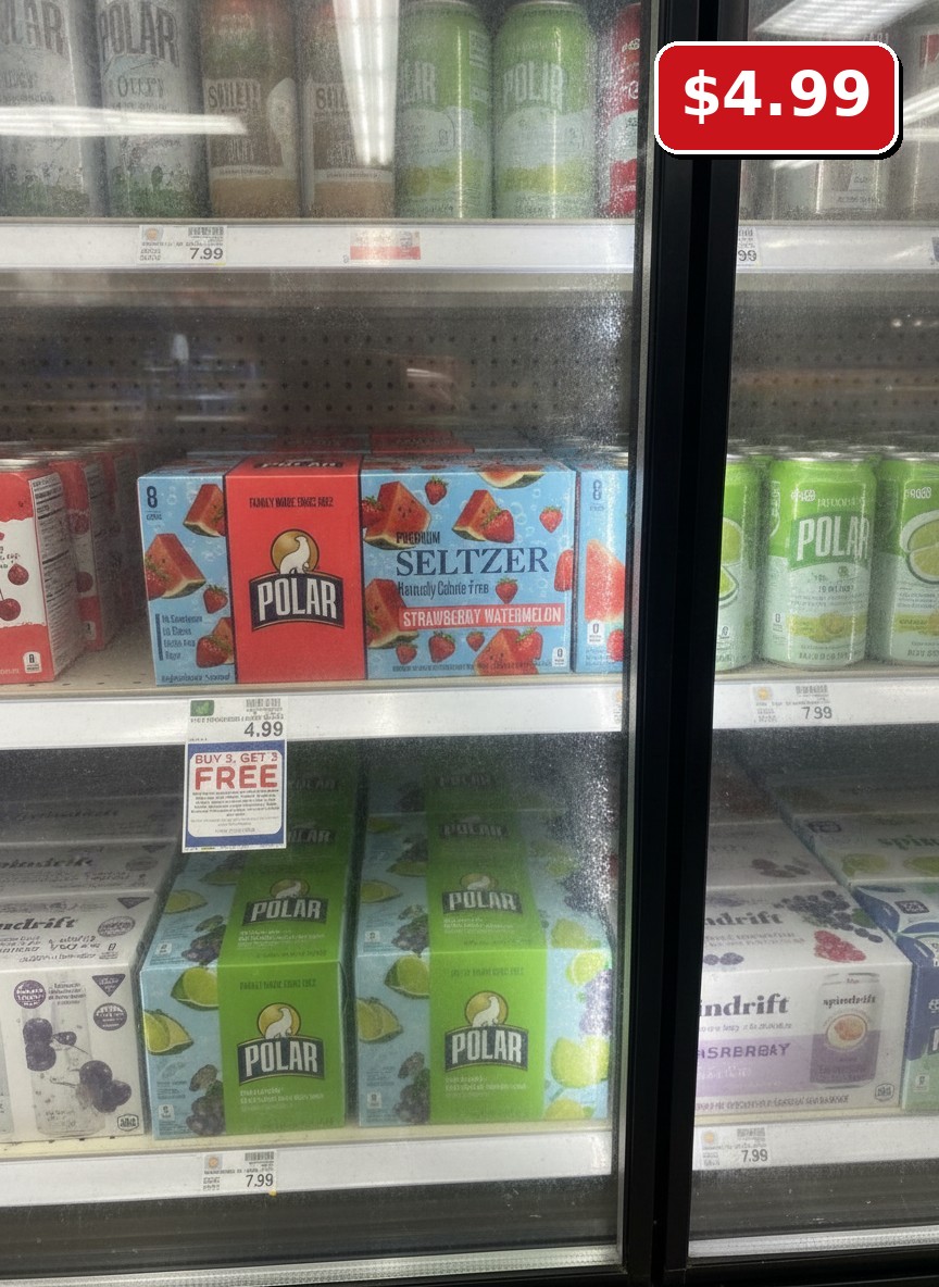 POLAR PREMIUM SELTZER STRAWBERRY WATERMELON