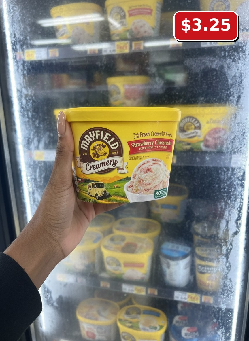 Mayfield Creamery Strawberry Cheesecake Premium Ice Cream