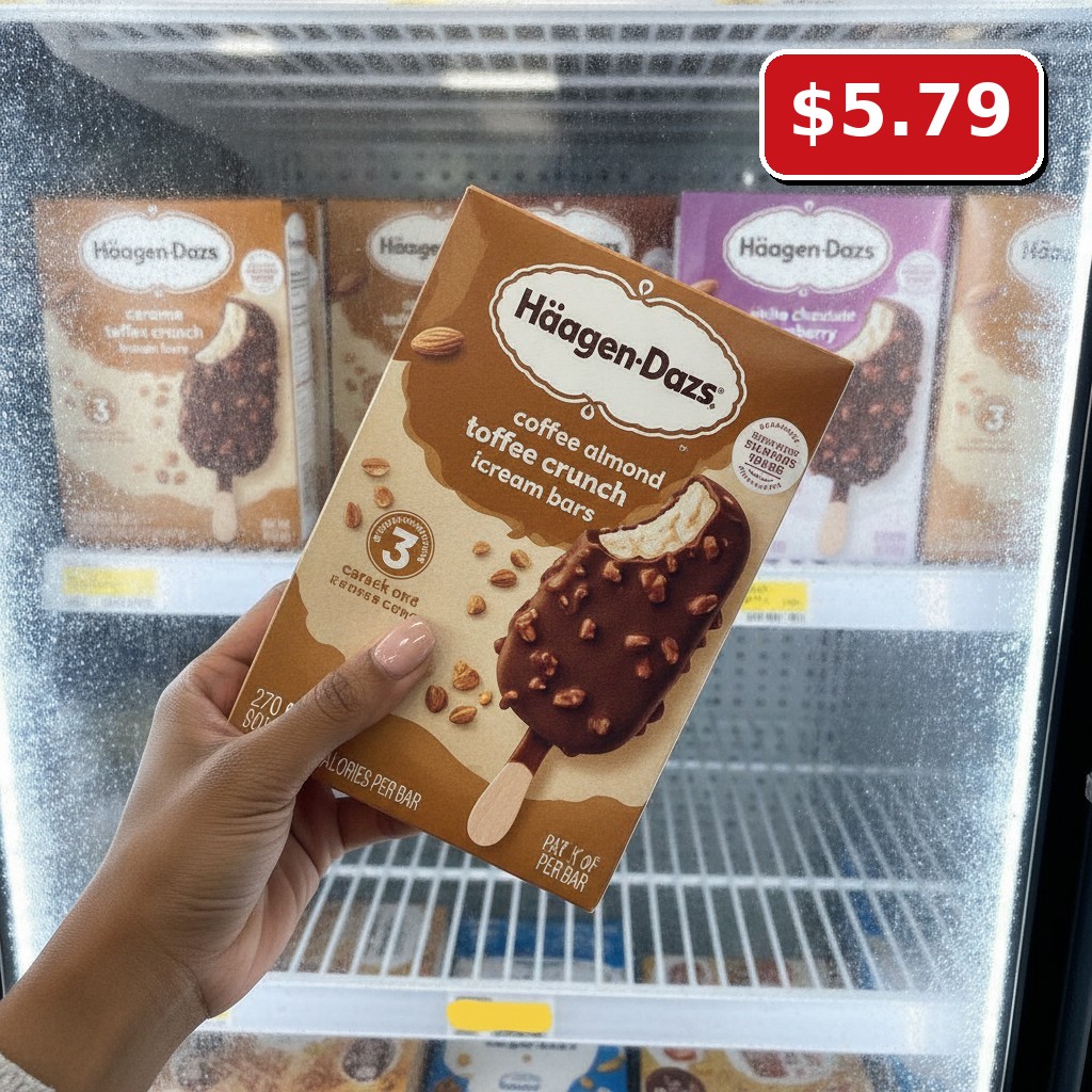 Häagen-Dazs coffee almond toffee crunch ice cream bars