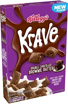 Kellogg's Krave Breakfast Cereal - Double Chocolate Brownie Batter, 10.5 oz