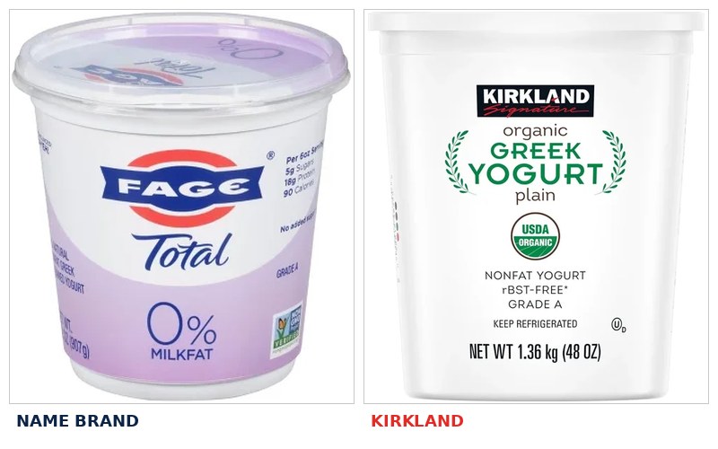 Kirkland vs name brand comparison 14