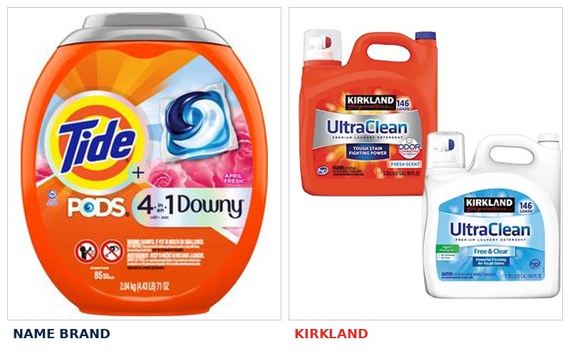 Kirkland vs name brand comparison 16