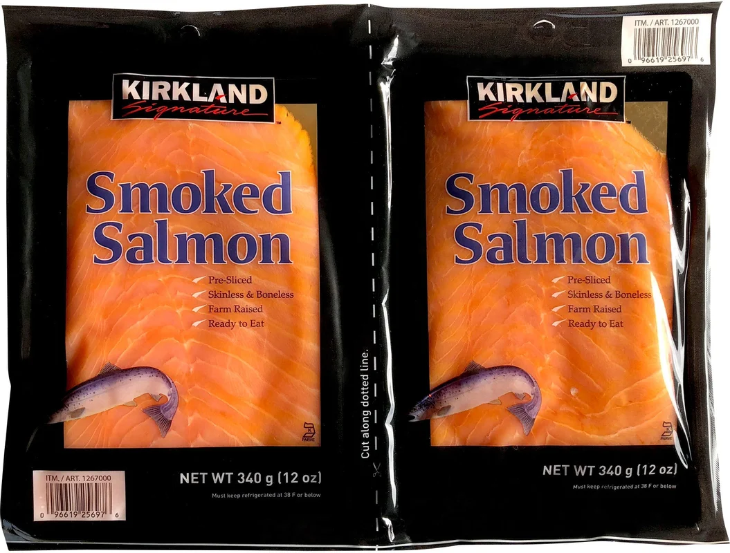Kirkland Signature Smoked Salmon, 12 oz, 2-count