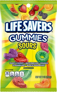 LIFE SAVERS Sour Gummies Candy, Chewy Gummy Sour Candies 7 oz Bag