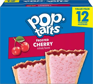 Pop-Tarts Frosted Cherry Toaster Pastries, Breakfast Foods, Value Pack, 12 Count