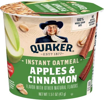 Quaker Instant Oatmeal Apples & Cinnamon Flavor 1.51 Oz