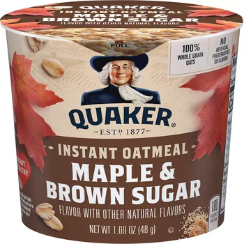Quaker Instant Oatmeal Maple & Brown Sugar 1.69 Oz Cup