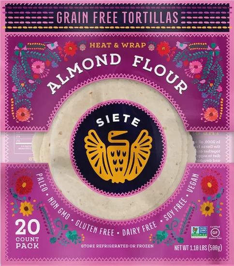 Siete Almond Flour Tortilla, 20-count