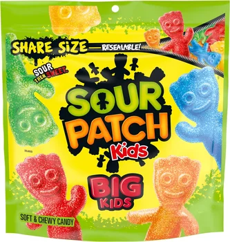 SOUR PATCH KIDS Big Kids Soft & Chewy Gummy Candy, Share Size, 12 oz