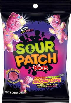 SOUR PATCH KIDS Glow Ups Strawberry-Watermelon Soft & Chewy Gummy Candy, 6.7 oz