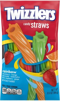 Twizzlers Rainbow Candy Straws, 3.5 oz