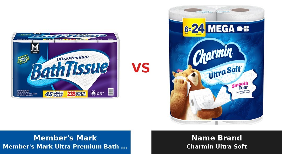 Member's Mark Ultra Premium Bath Tissue (Member's Mark) vs Charmin Ultra Soft comparison