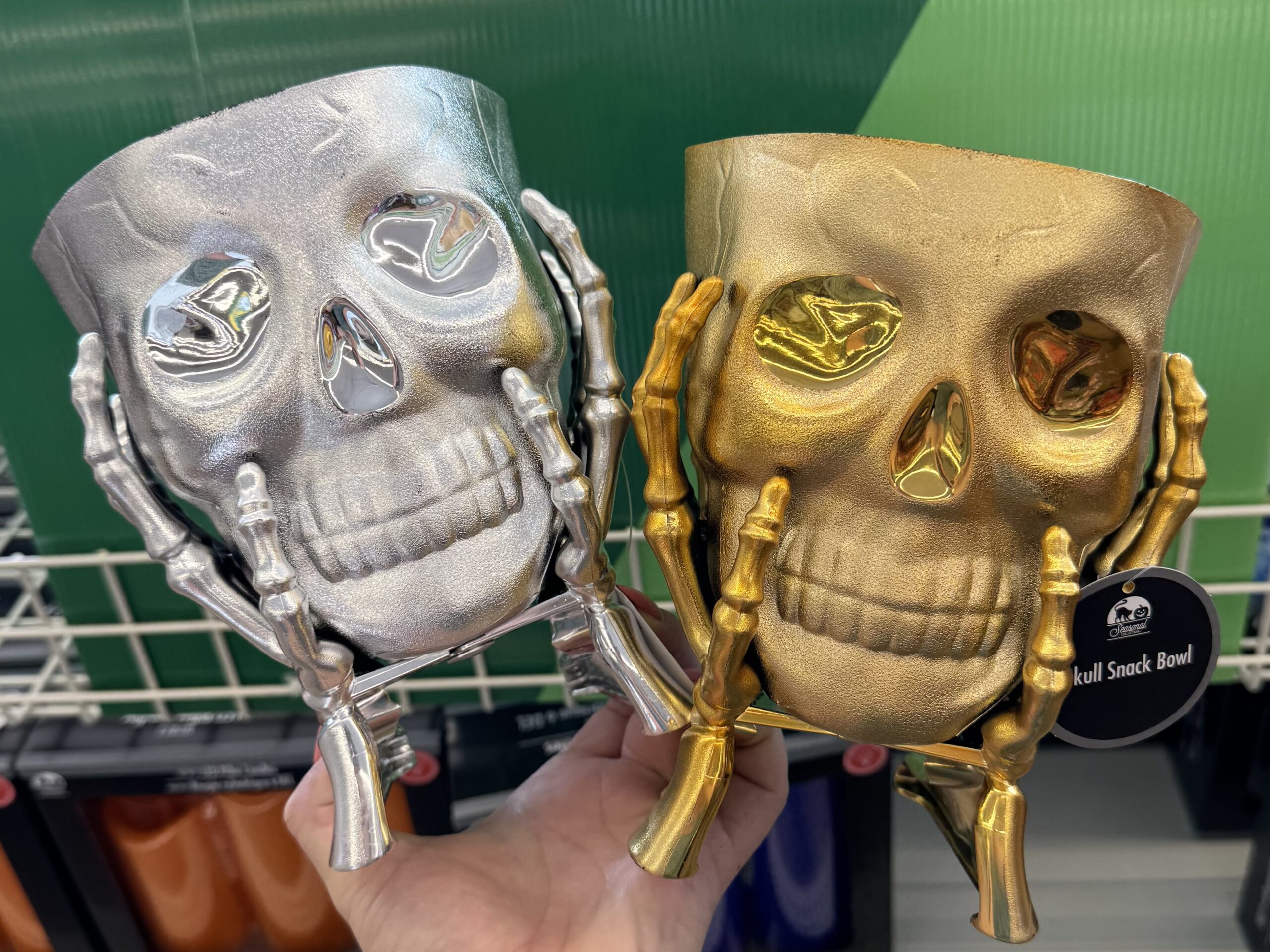 Halloween-themed Skull-shaped Snack Bowl - in store