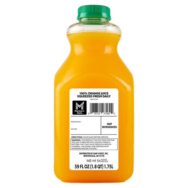 2. Member’s Mark Fresh-Squeezed Orange Juice