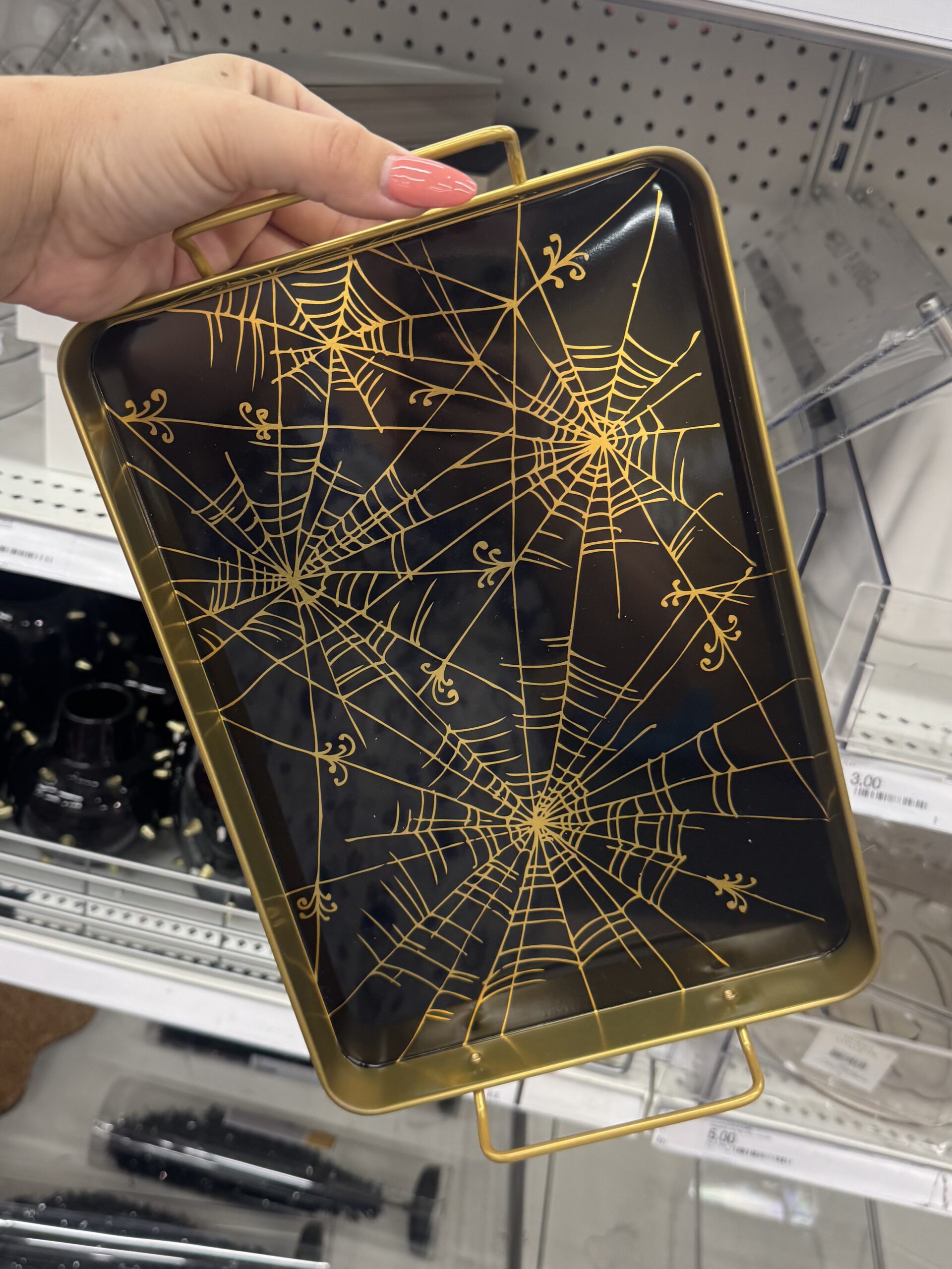 Spider Web Disposable Oval Plates - in store
