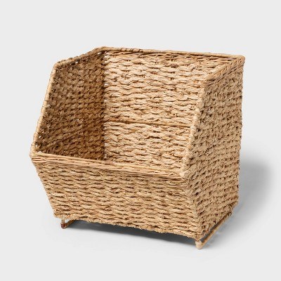 Brightroom Braided Seagrass Open Front Crate — $25