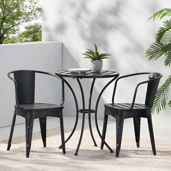 Mainstays 3-Piece Outdoor Steel Bistro Patio Set
