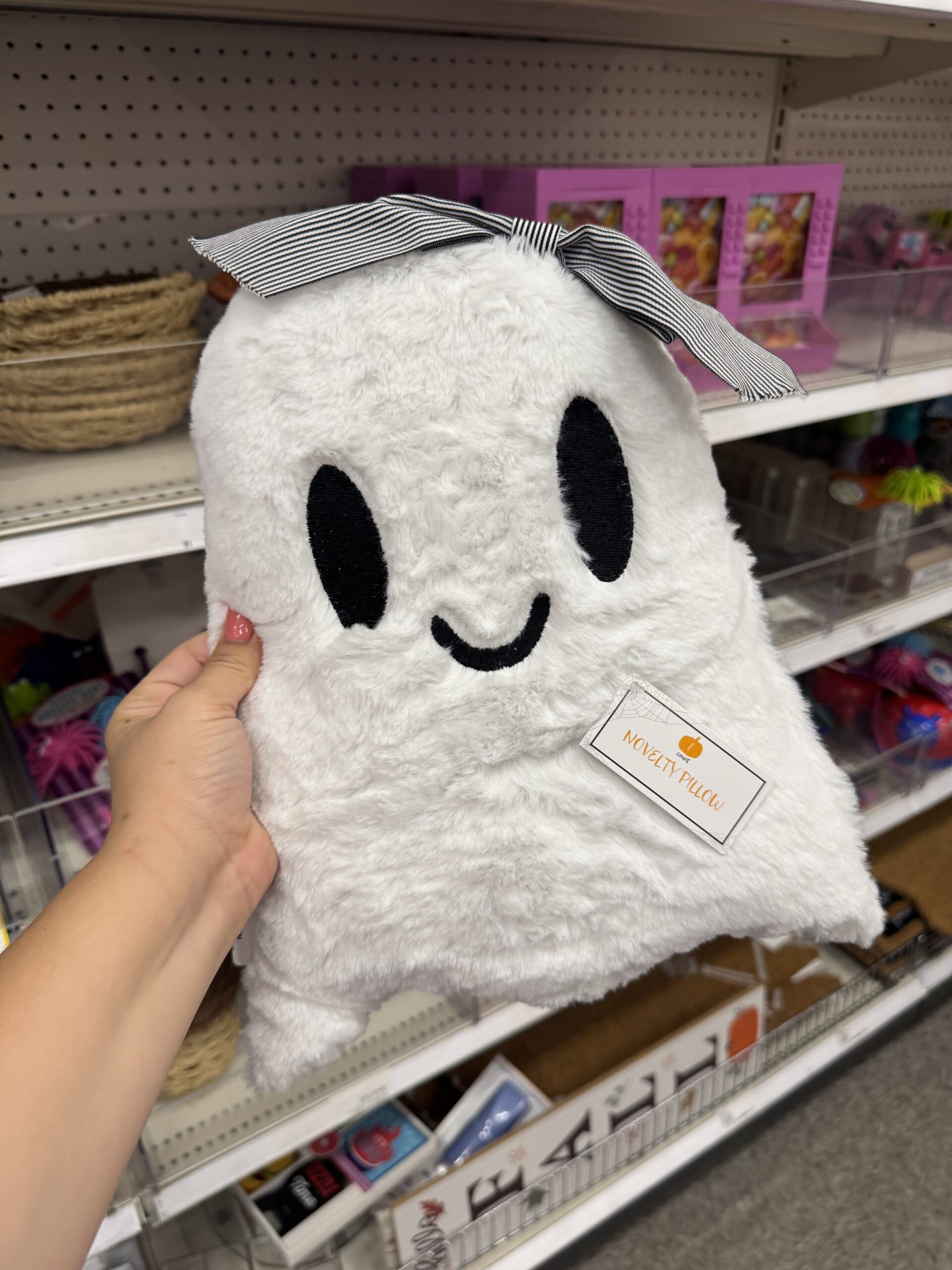 Bullseye's Playground Ghost Novelty Pillow - in store