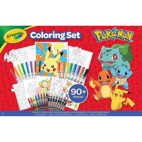 Crayola Pokémon & Bluey Coloring Kit - $19.98 -> $6.91