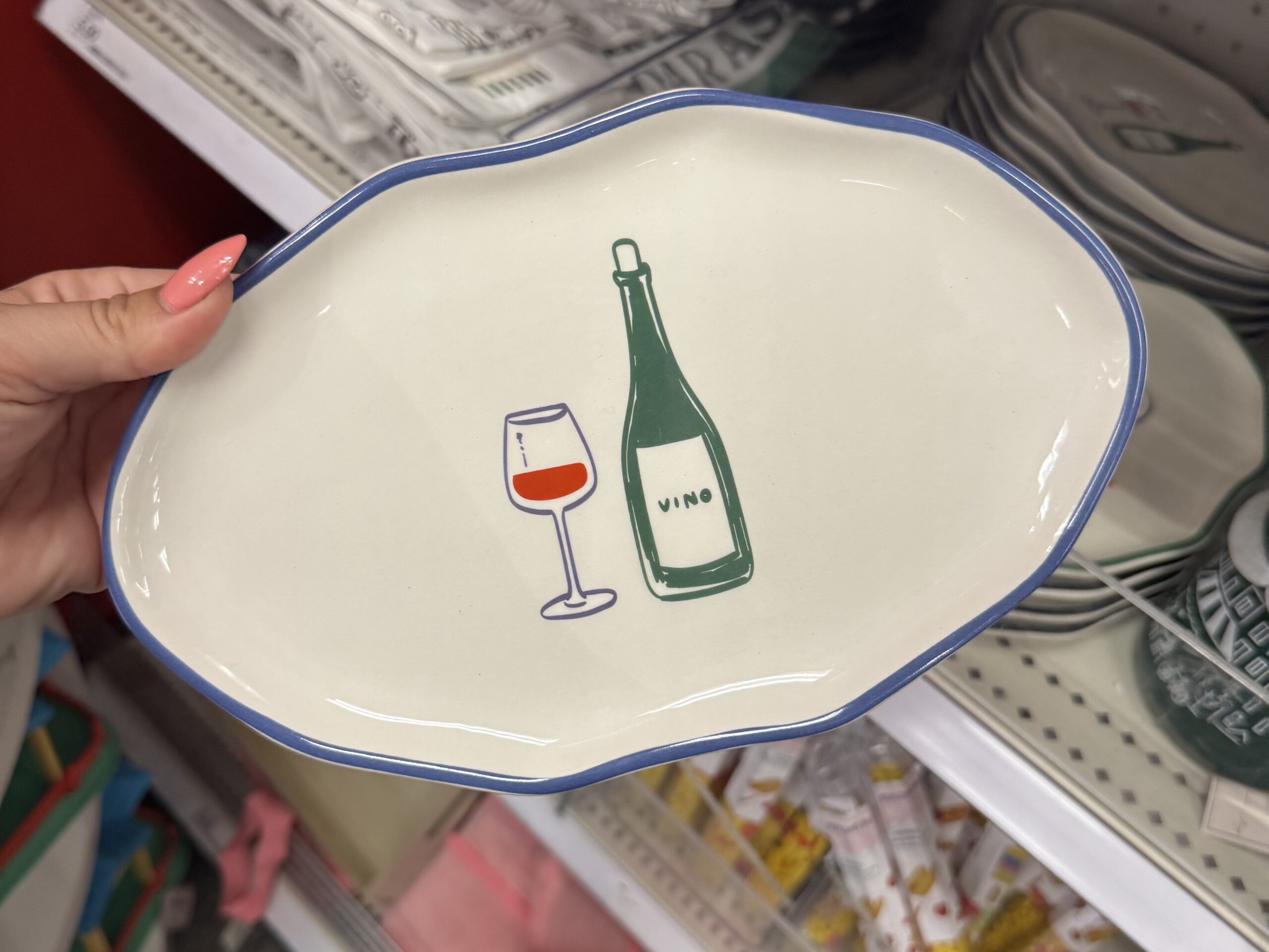Toscana Wine Appetizer Plate Set Of 4 - in store