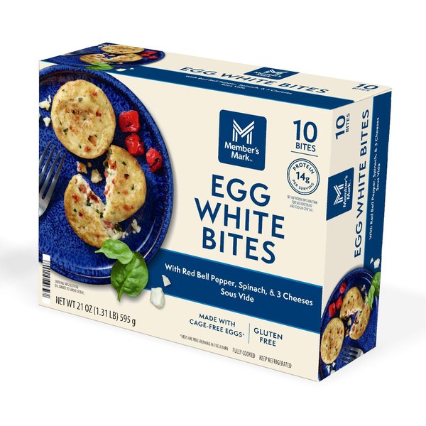 6. Member’s Mark Fire Roasted Pepper, Spinach & Cheese Egg White Bites, 5-Pack — $9.76